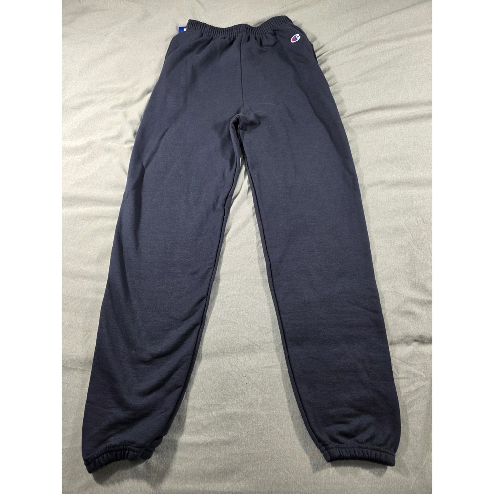 Champion Powerblend Fleece Sweatpants Joggers w/ Pockets Men Small Navy Blue NEW